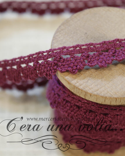 Pizzo in cotone colorato