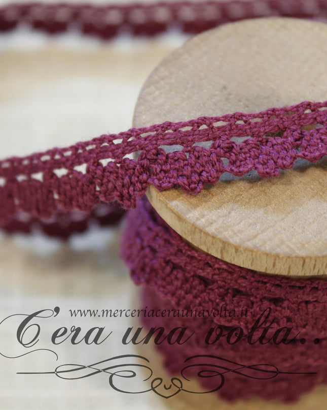 Pizzo in cotone colorato