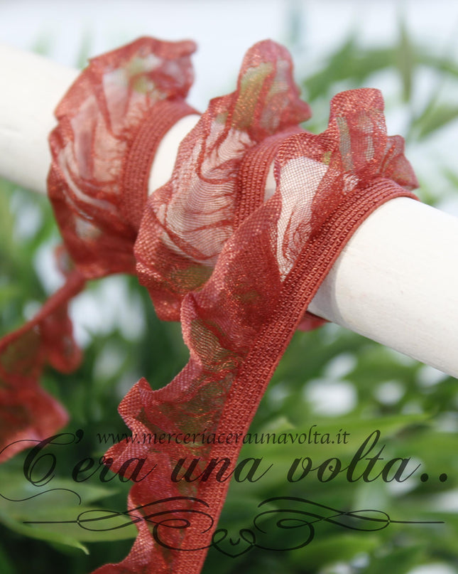 Pizzo in organza colorato