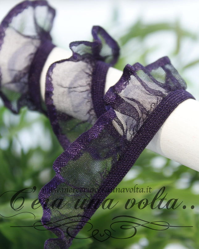 Pizzo in organza colorato