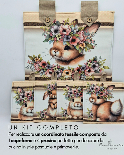 Kit creativo Primavera/Pasqua (coniglietti)