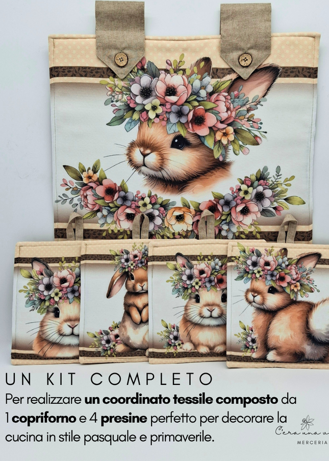 Kit creativo Primavera/Pasqua (coniglietti)