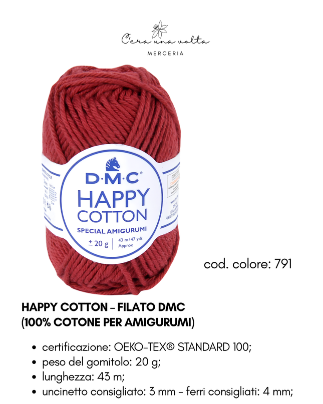 DMC Happy Cotton – Filato 100% cotone per amigurumi