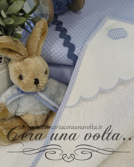 Asciugamano asilo mela Azzurro