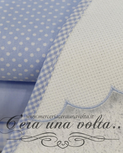 Asciugamano asilo mela Azzurro