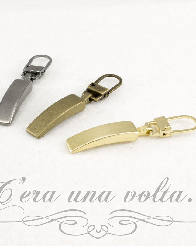 Tiretto cerniera lampo mezzaluna