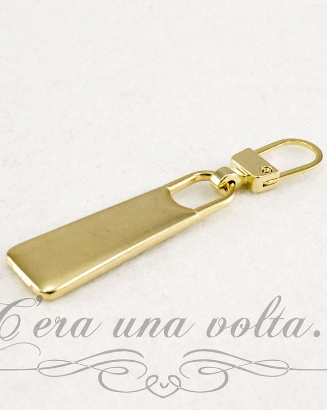 Tiretto cerniera lampo rettangolare piatto