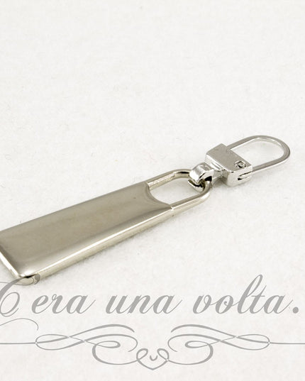 Tiretto cerniera lampo rettangolare piatto