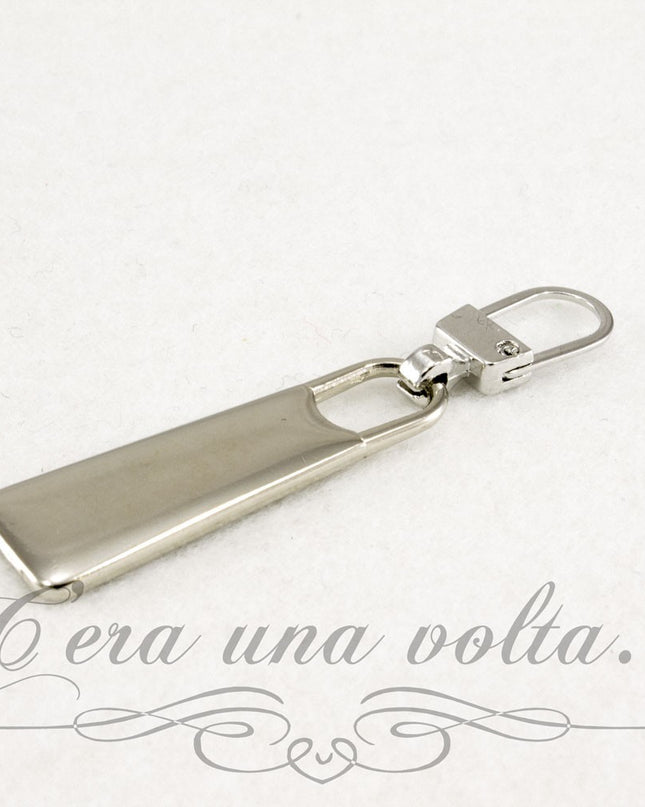 Tiretto cerniera lampo rettangolare piatto