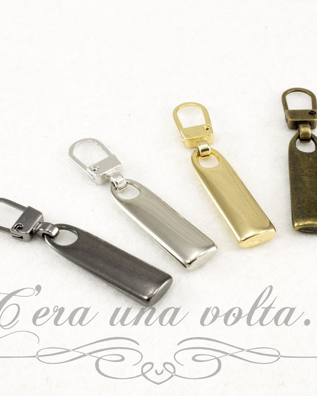 Tiretto cerniera lampo rettangolare