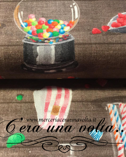 Tessuto in cotone candies