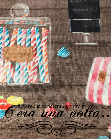 Tessuto in cotone candies