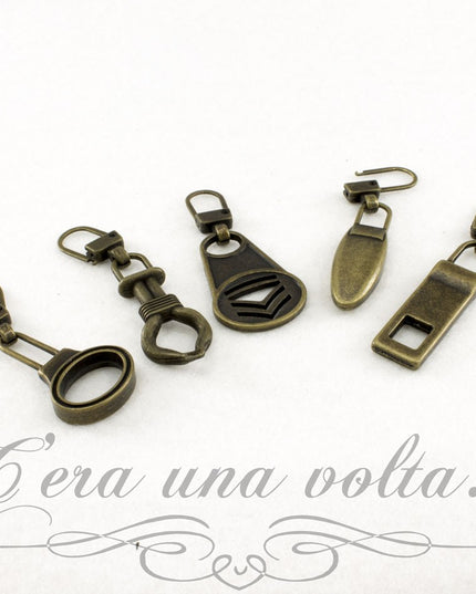 Tiretto cerniera bronzato