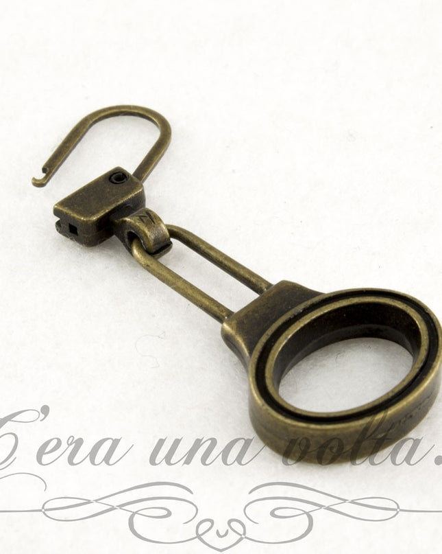 Tiretto cerniera bronzato