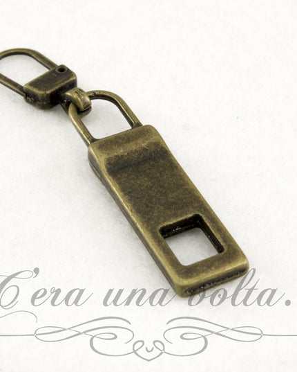 Tiretto cerniera bronzato
