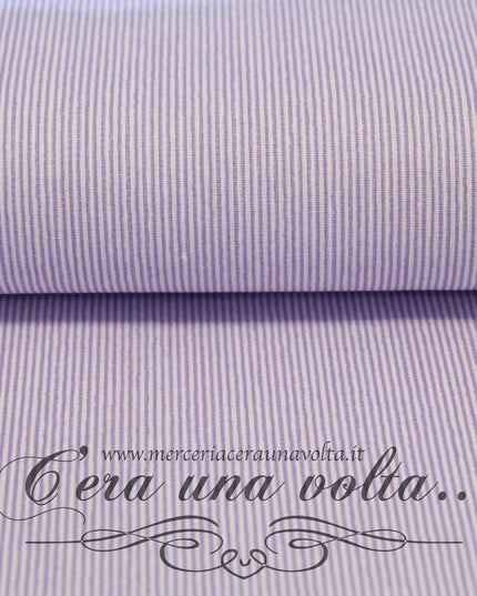 Cm 148 x cm 180 Scampolo Tessuto Provenzale a Righe Glicine