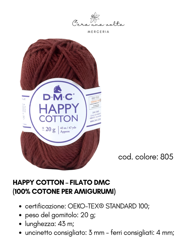 DMC Happy Cotton – Filato 100% cotone per amigurumi