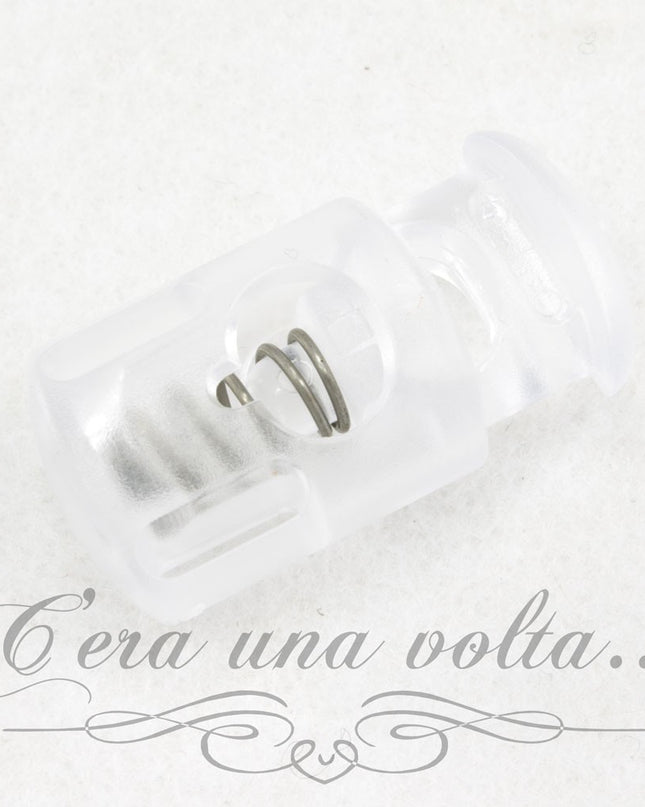 Fermacorda trasparente 1 foro