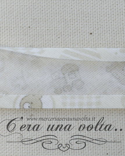 Sbieco di cotone Orsetti Natural
