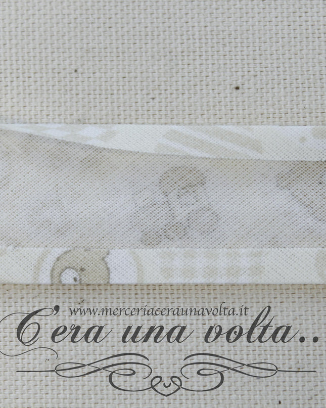Sbieco di cotone Orsetti Natural