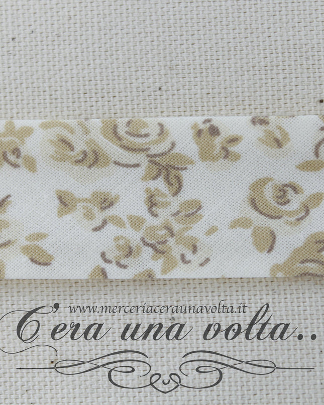 Sbieco di cotone Rose Sabbia
