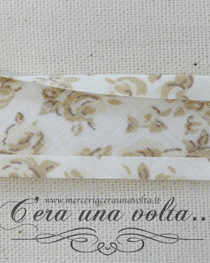 Sbieco di cotone Rose Sabbia