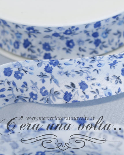 Sbieco di cotone Primavera Azzurra