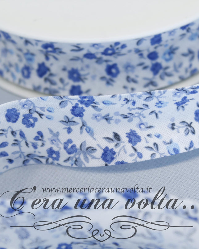 Sbieco di cotone Primavera Azzurra