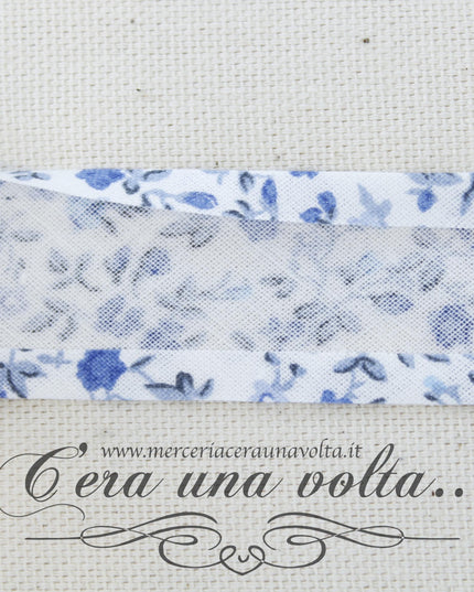 Sbieco di cotone Primavera Azzurra