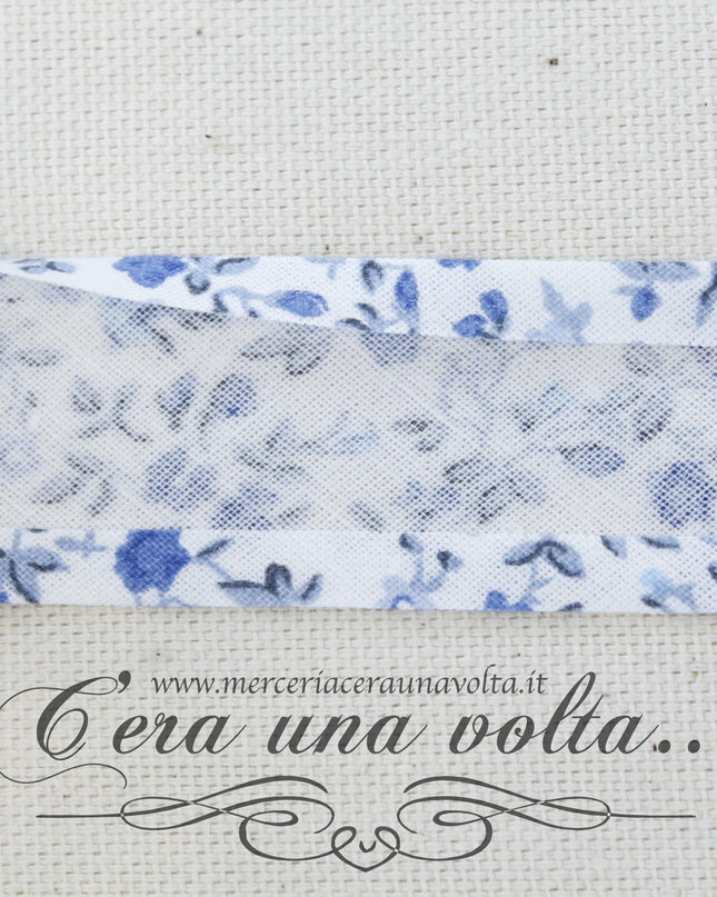 Sbieco di cotone Primavera Azzurra