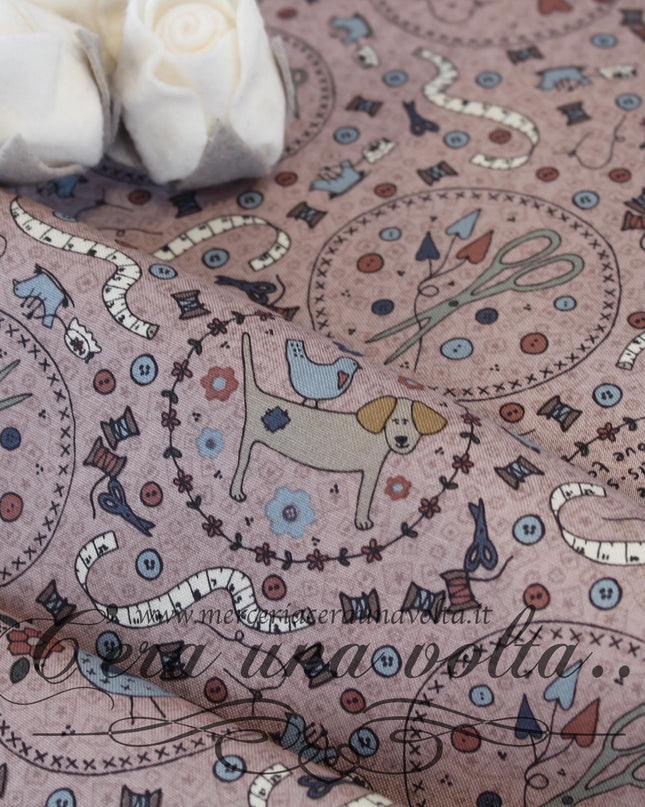 Tessuto in cotone Stitch