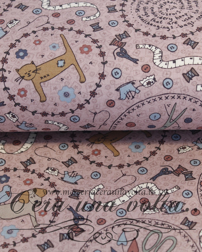 Tessuto in cotone Stitch