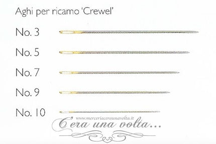 Aghi misti con punta e cruna allungata