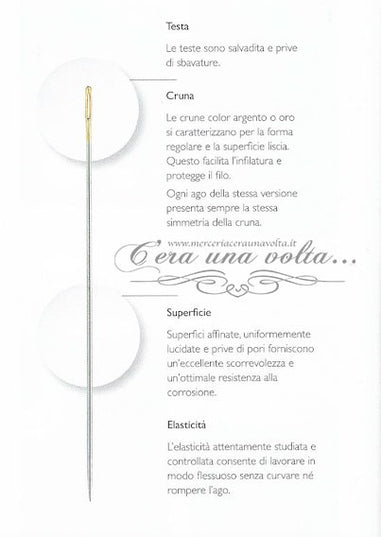 Aghi per cucire a mano medi