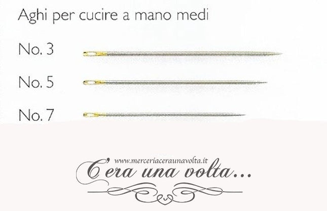 Aghi per cucire a mano medi