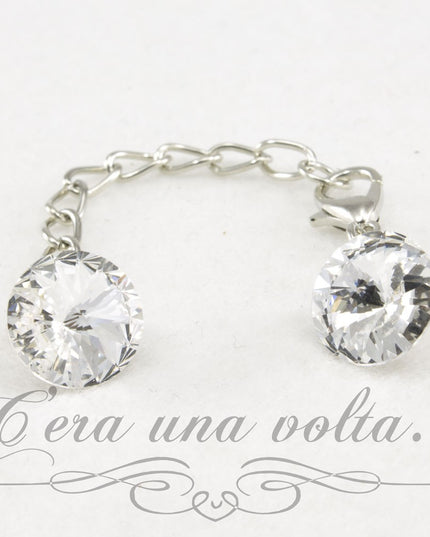 Ganci per abbigliamento con bottoni strass