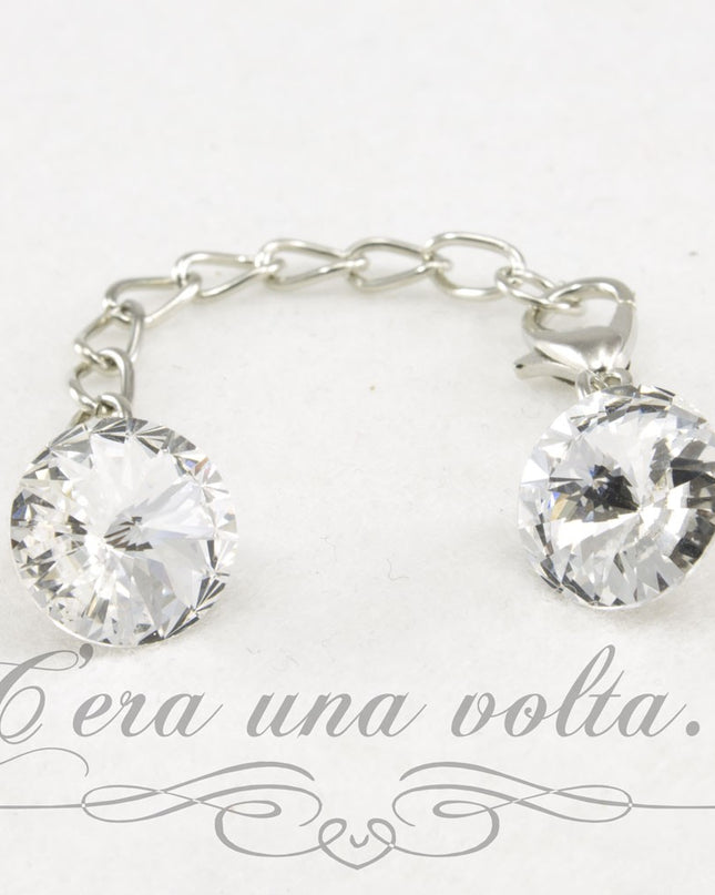 Ganci per abbigliamento con bottoni strass