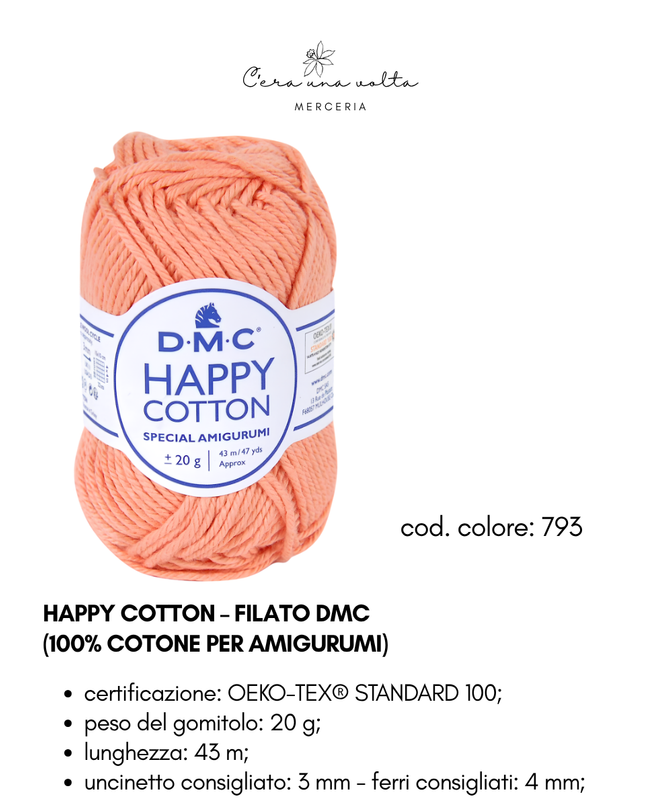 DMC Happy Cotton – Filato 100% cotone per amigurumi