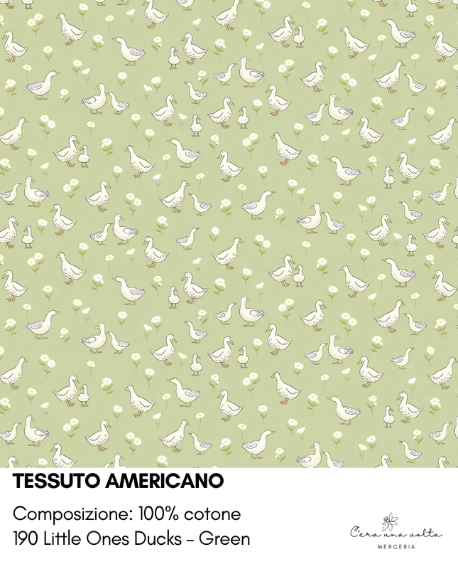 Tessuto americano Little Ones Ducks