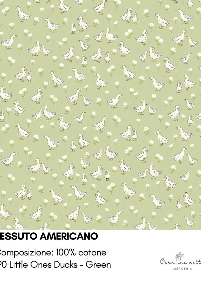 Tessuto americano Little Ones Ducks