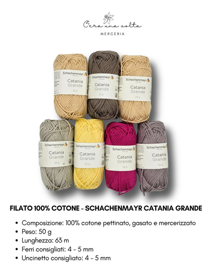 Filato 100% Cotone - Schachenmayr Catania Grande