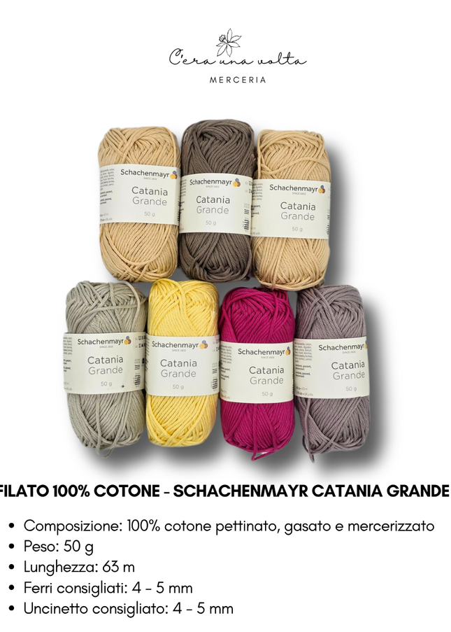 Filato 100% Cotone - Schachenmayr Catania Grande