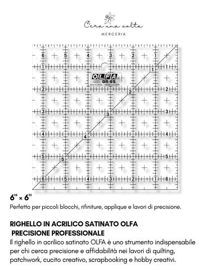 Righello in Acrilico Satinato OLFA – Precisione Professionale