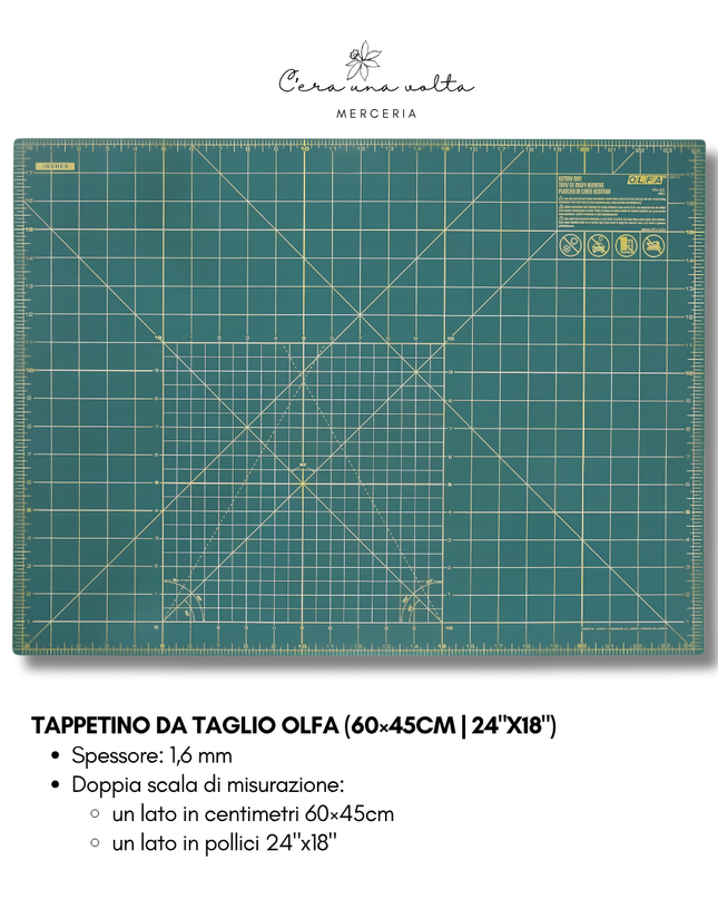 Tappetino da Taglio OLFA (60×45cm | 24"x18")