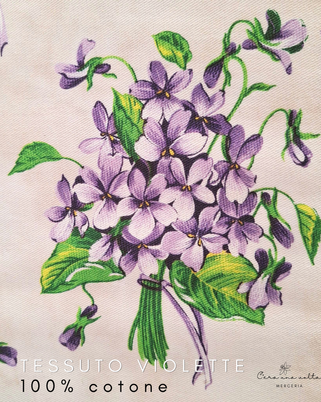 Tessuto Violette (*il prezzo fa riferimento al taglio di 50cm*)