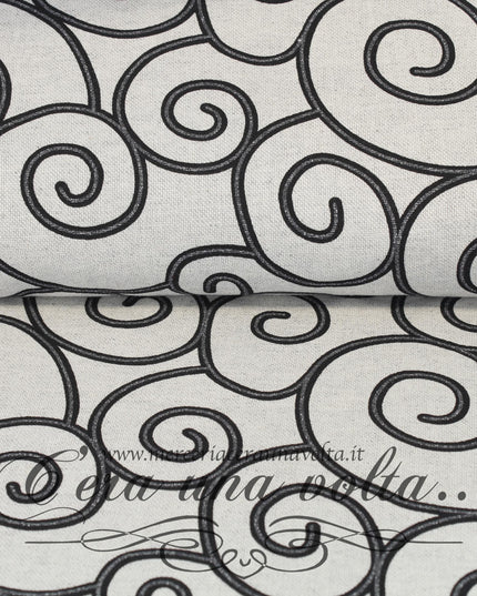 Tessuto Arabesque Antracite