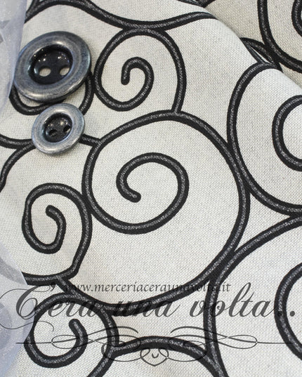 Tessuto Arabesque Antracite