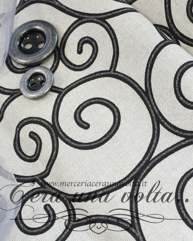 Tessuto Arabesque Antracite