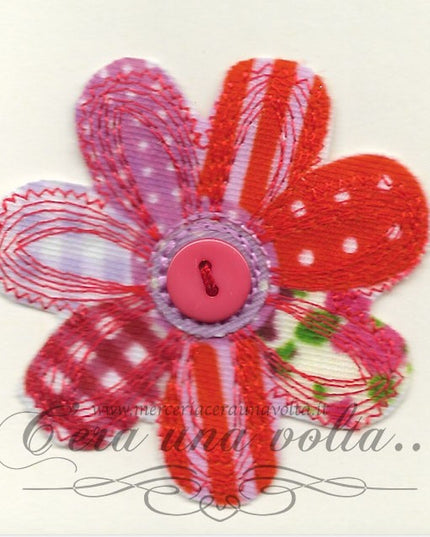 Etichetta termo adesiva Fiore