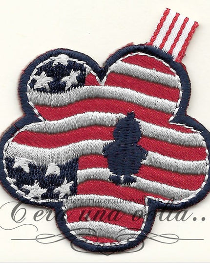 Toppa termoadesiva Fiore Ricamato